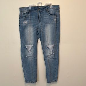 Plus size Skinny Denim Blue Jeans